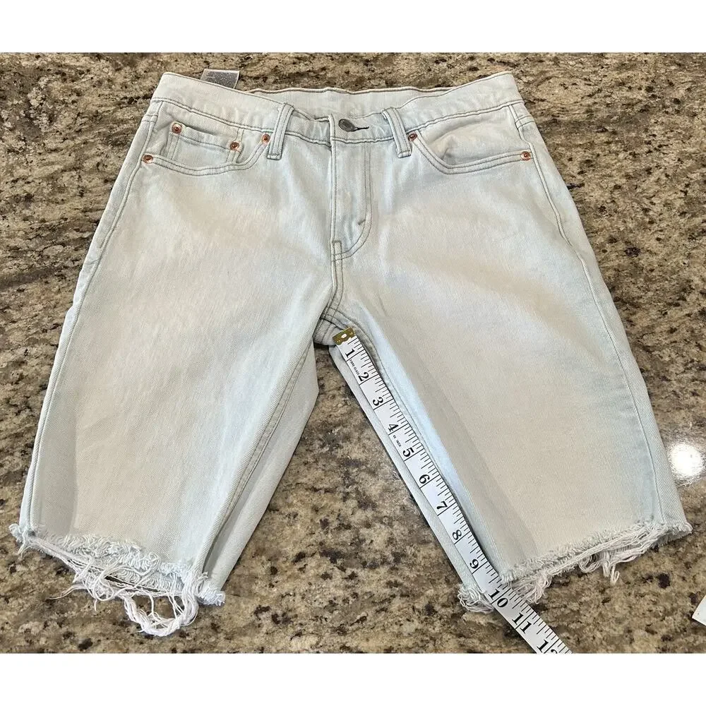 levis 511 cutoff denim Bermuda shorts mens size 30